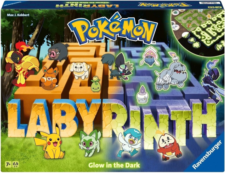 Gra planszowa Ravensburger Labyrinth Pokemon świecący w ciemności (4005556228393) - obraz 1