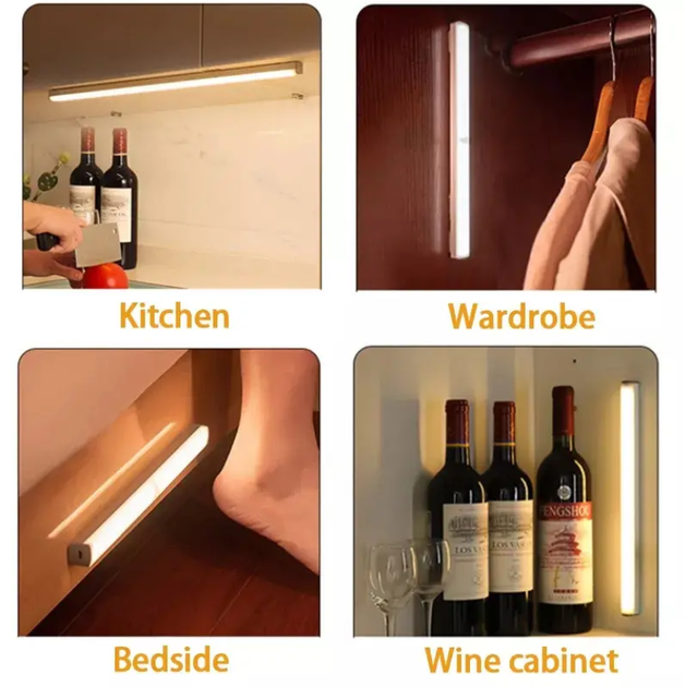 Универсальная электронная подсветка Cabinet light 50 см с датчиком движения - Фото 7 Универсальная электронная подсветка Cabinet light 50 см с датчиком движения - изображение 7