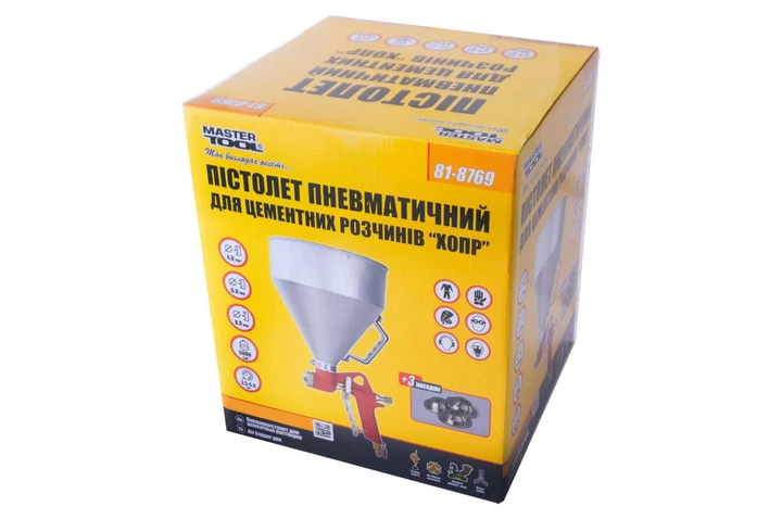 Пневмопистолет для нанесения цемента Mastertool 5000 мл x 4-6-8 мм (81-8769) - изображение 5