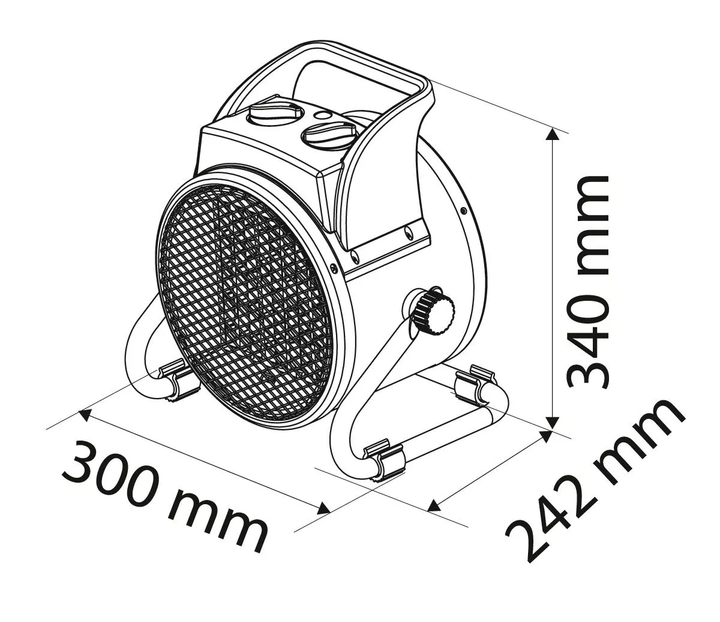 Nagrzewnica elektryczna NEO Tools ceramiczna PTC 5kW 90-064 (5907558447514) - obraz 6