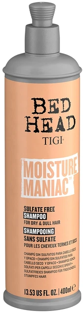 Шампунь безсульфатный для сухих волос Tigi Bed Head Moisture Maniac Shampoo, 400 мл - Фото 1 Шампунь безсульфатный для сухих волос Tigi Bed Head Moisture Maniac Shampoo, 400 мл - изображение 1