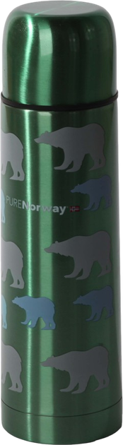 Termos Pure Norway Polarbear Metallic zielony 500 ml (7071673139147) - obraz 1