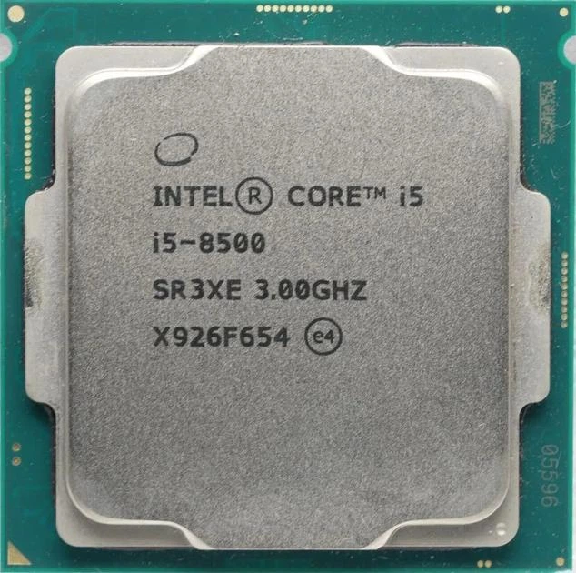 Intel Core i5-8500 CPU 3個 Процессор Intel Core i5-8500 3.00GHz/9MB/8GT/s (SR3XE) s1151 TRAY