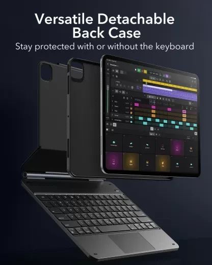 Чехол-клавиатура ESR Rebound Magnetic Keyboard Case 360 US Layout-Black для iPad Pro 11” M5 | M4 (2025 | 2024) (6B0220101) - изображение 4