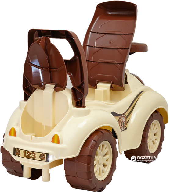 Jeździk Technok Auto na spacery Brązowo-beżowy (2315) (4823037602315) - obraz 3