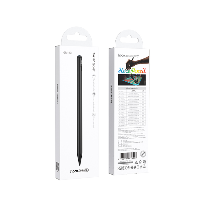 Стилус HOCO GM113 Active capacitive pen pad dedicated Black - Фото 2 Стилус HOCO GM113 Active capacitive pen pad dedicated Black - зображення 2