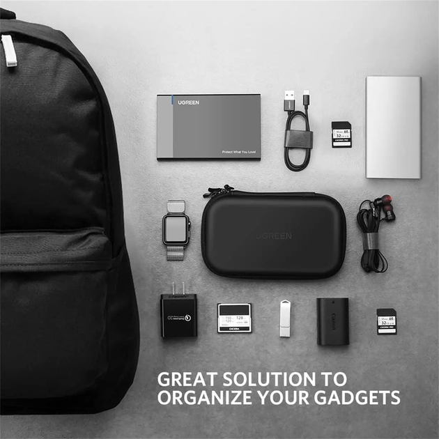 Органайзер для HDD UGREEN LP128 Hard Disk Case Small Size(UGR-40707) (UGR-40707) - Фото 3 Органайзер для HDD UGREEN LP128 Hard Disk Case Small Size(UGR-40707) (UGR-40707) - зображення 3