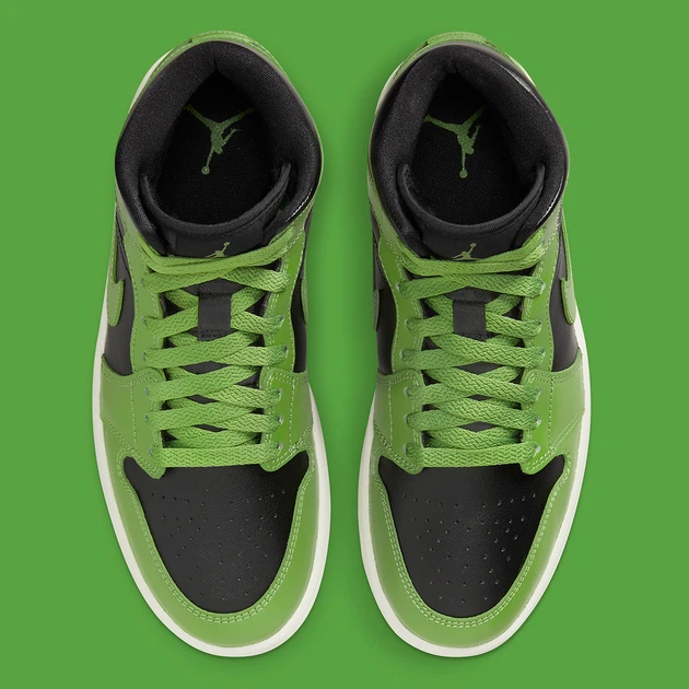 Кроссовки женские Jordan 1 Mid 38 Зелений BQ6472-031 - изображение 4