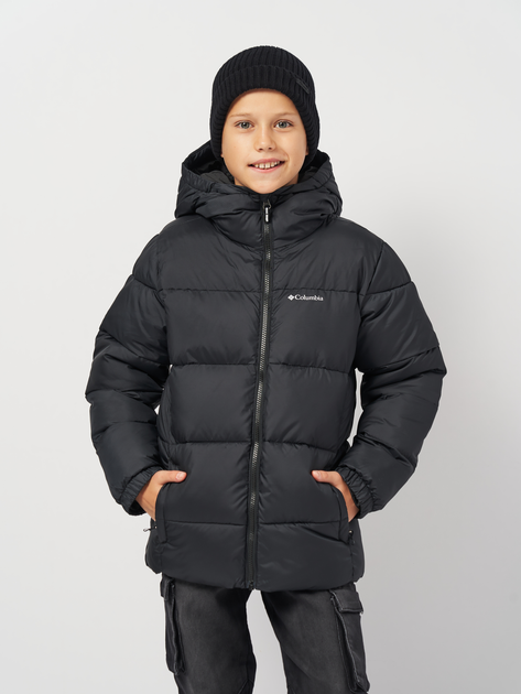 Подростковая зимняя стеганная куртка для мальчика Columbia Puffect Hooded Jacket 2096271-010 164-170 см Черная (990054823666_195981484106) - изображение 1