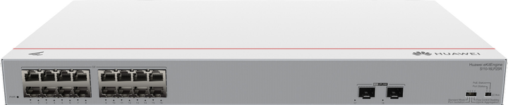 Switch Huawei eKit Engine S110-16LP2SR 16 x 10/100/1000BASE-T, 2 x GE SFP, PoE+ White (98012197) - obraz 2