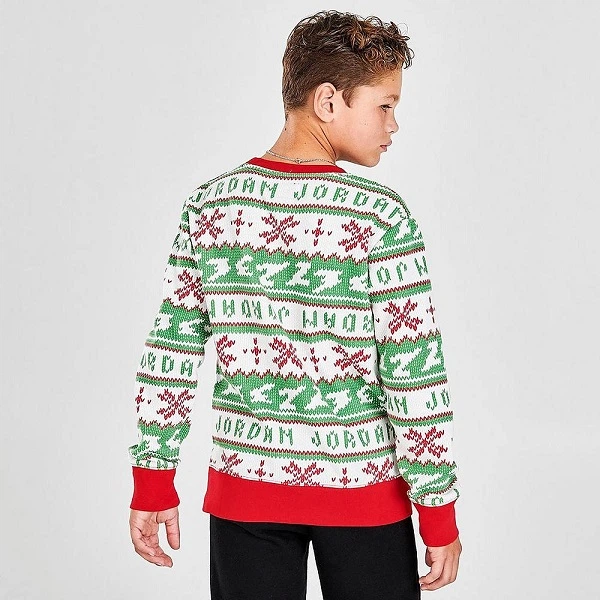 Светр дитячий Jordan Jumpman Holiday Crew XS (122-128 CM) Комбінований 85A153-R78 - зображення 4