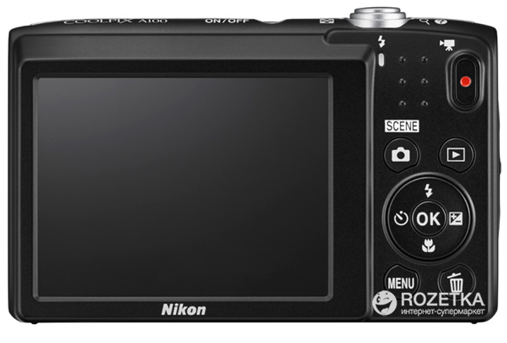 Фотоаппарат Nikon Coolpix A100 Silver (VNA970E1) купить на