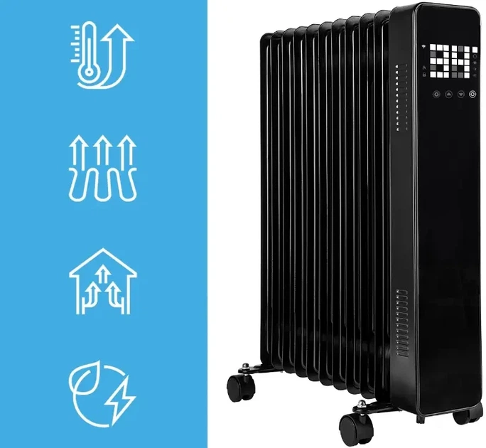 Масляный обогреватель MalTec Premium ProOil2500W Wi-Fi 11 ребер 111938 - изображение 10