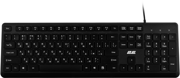 Комплект проводной 2E MK405 USB EN/UK Black (2E-MK405UBK_UA) - изображение 3