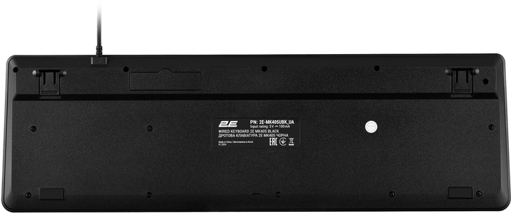 Комплект проводной 2E MK405 USB EN/UK Black (2E-MK405UBK_UA) - изображение 4