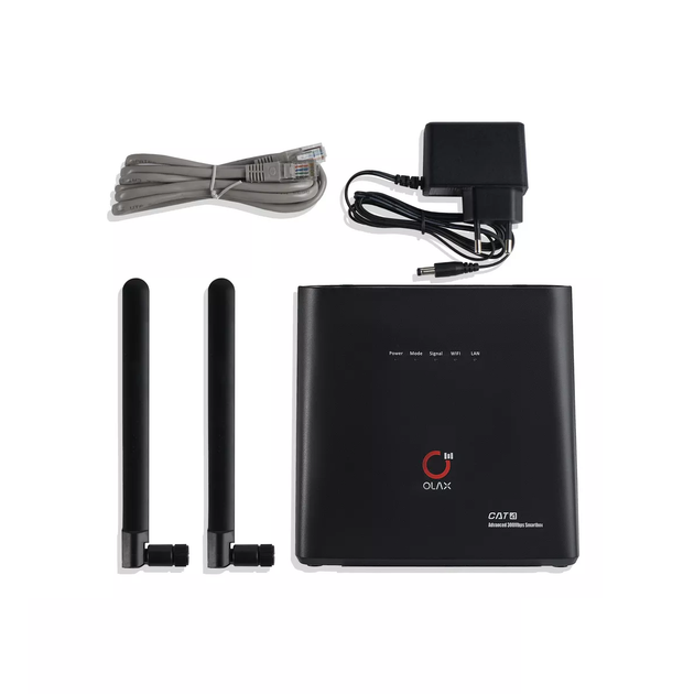 Стаціонарний 4G роутер під сім карту WI-FI 3G/4G LTE OLAX AX9 PRO з акб на 4000 мАч і двома антенами (30010022) - зображення 5