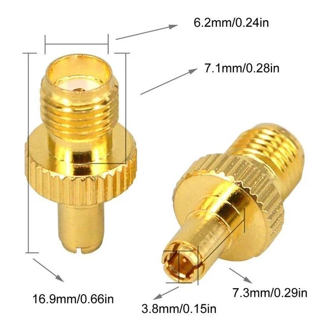 Переходник антенны TS9 male - SMA female для модема и роутера - Фото 3 Переходник антенны TS9 male - SMA female для модема и роутера - изображение 3