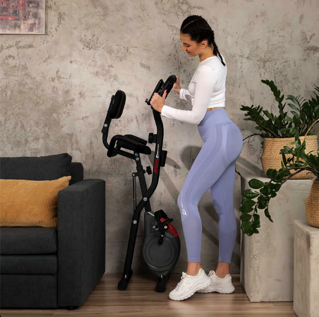 Велотренажер Hop-Sport HS-3030X Apeks X-Bike серый - изображение 11