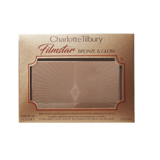 Палeтка для обличчя Charlotte Tilbury Filmstar Bronze & Glow Contour Duo 2х3.5g fair-medium - зображення 7