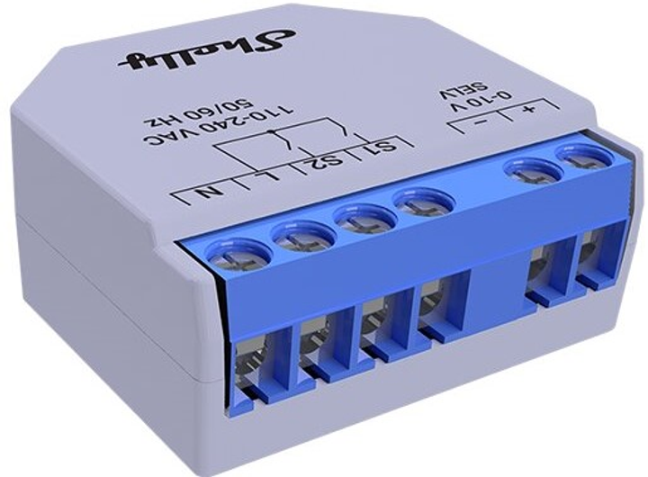 Inteligentny regulator przyciemniania Shelly Plus 0-10V (3800235265703) - obraz 1