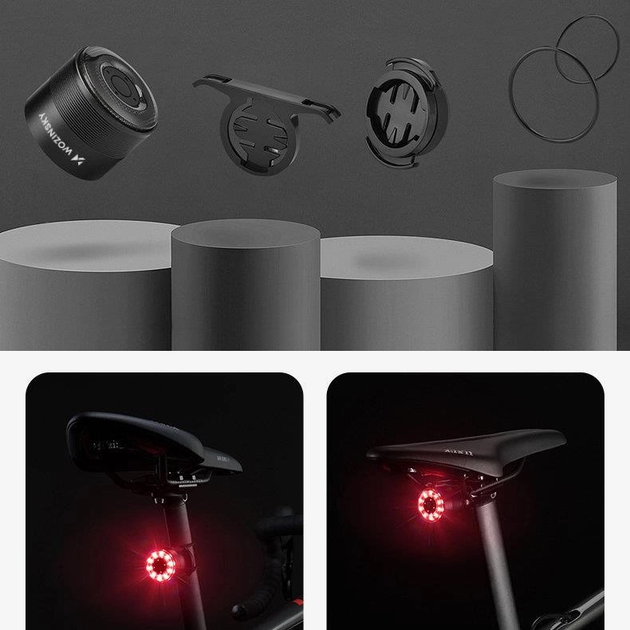 Велосипедний ліхтар задній Wozinsky LED USB-C WRBLB2 Чорний (5907769306655) - зображення 15