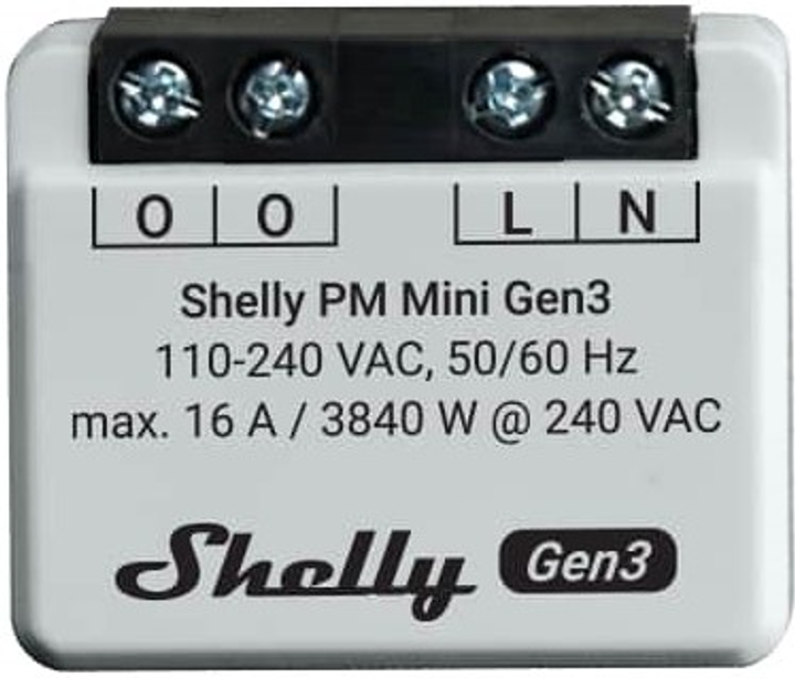 Inteligentny miernik zużycia energii Shelly PM Mini Gen3 (3800235261613) - obraz 1