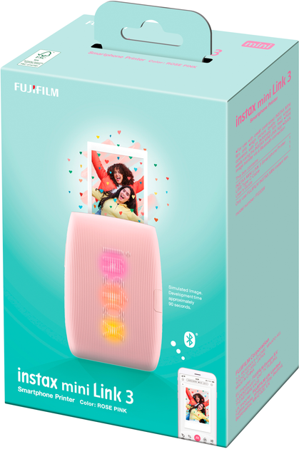 Фотопринтер Fujifilm Instax Mini LINK3 R PINK EX D Pink Rose (16832118) - зображення 15