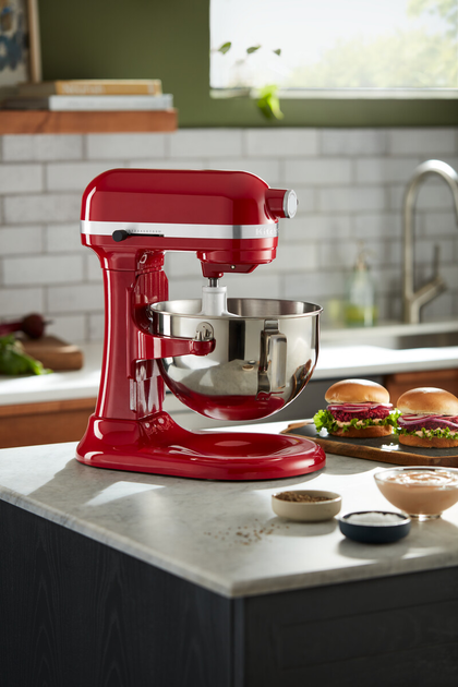 Кухонна машина KitchenAid Heavy Duty 5.2 л 5KSM55SXXEER з відкидним блоком Red (5413184802011) - зображення 11