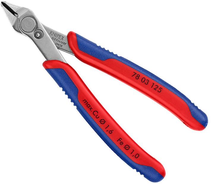 Precyzyjne szczypce Knipex do najdrobniejszych prac związanych z cięciem Electronic Super Knips 125 mm (78 03 125) - obraz 1