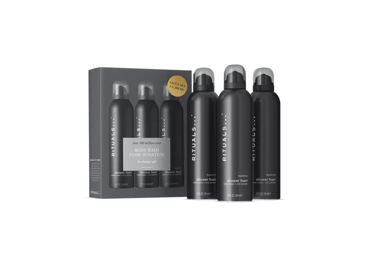 Набор Гель-пены для душа Rituals The Ritual Homme Shower Foam, 600 мл - изображение 4