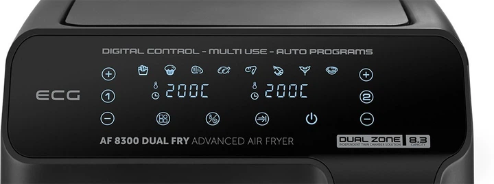 Мультипечь аэрогриль с двумя варочными камерами ECG AF 8300 Dual Fry - изображение 11