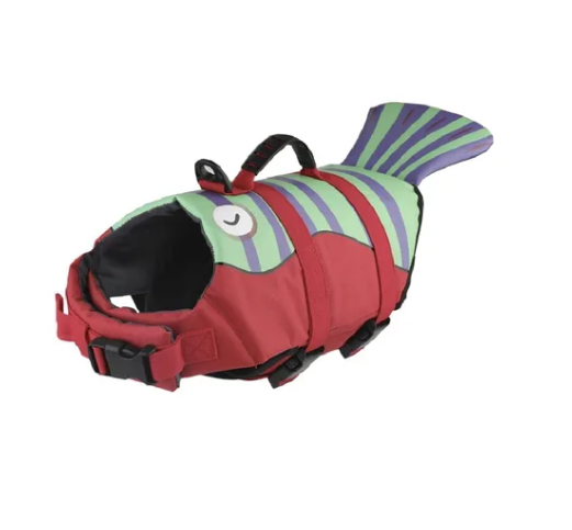 Спасательный жилет для собак Derby Fish Design Red M - изображение 2