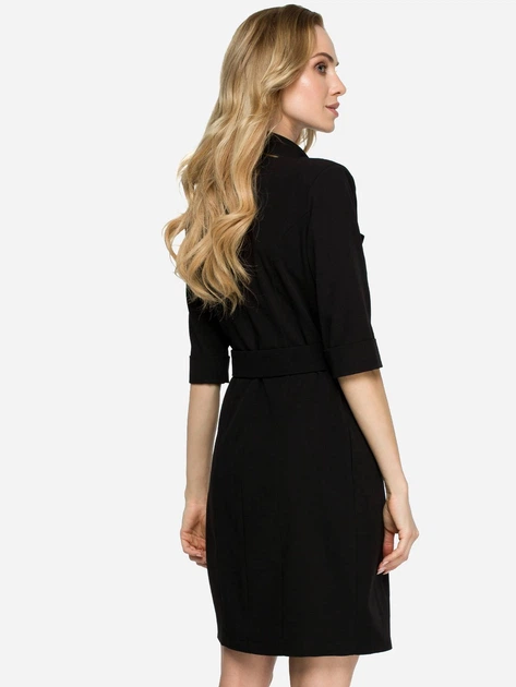 Sukienka marynarka damska z paskiem Stylove S120 M Czarna (5903068421570) - obraz 2
