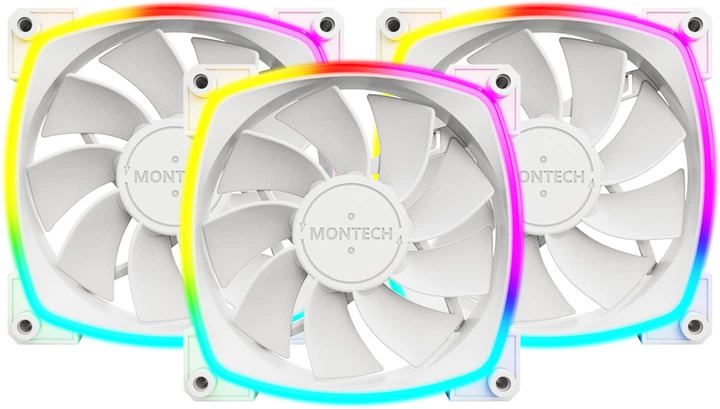 Zestaw wentylatorów Montech RX120 PWM (W31) 3 szt - obraz 1