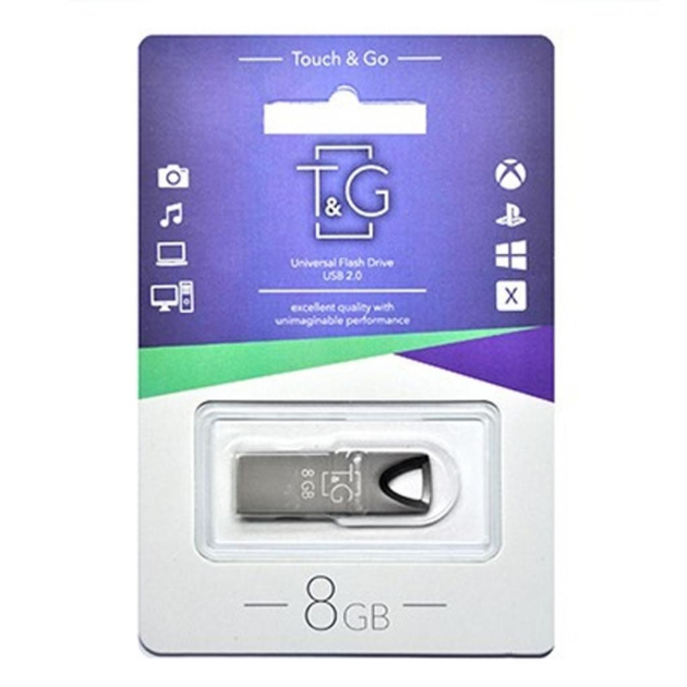 Флеш пам'ять 8GB T&G 117 Metal Black (TG117BK-8G) - изображение 2