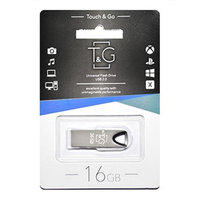 Флеш пам'ять 16GB T&G 117 Metal Black (TG117BK-16G) - Фото 2 Флеш пам'ять 16GB T&G 117 Metal Black (TG117BK-16G) - изображение 2