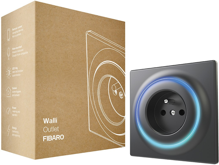 Inteligentne gniazdo FIBARO Walli Outlet E (FGWOE-011-8) - obraz 2