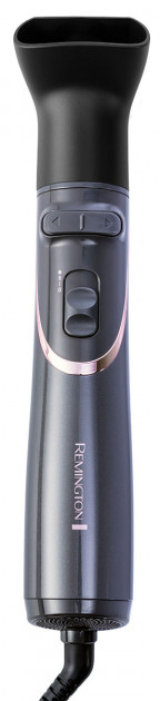 Фен-щітка Remington Curl & Straight Confidence, 800Вт, 2 режими, іоніз-я, оберт., хол. обдув,кейс, кераміка, сірий (AS8606) - изображение 4