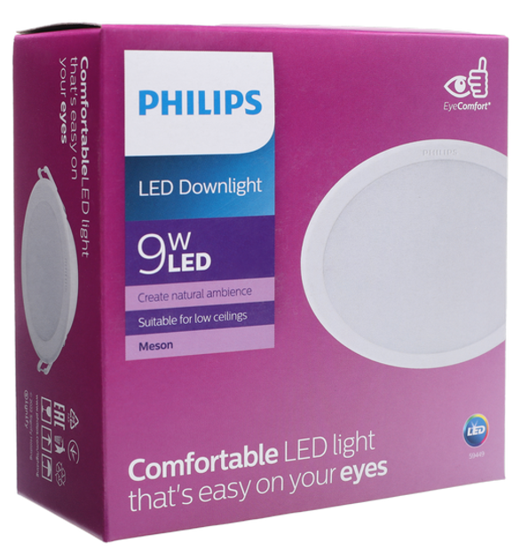 Стельовий світильник Philips MESON 105 9W 65K 2 шт - зображення 1