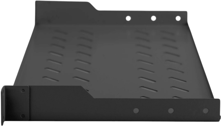 Полиця для серверної шафи Digitus DN-19 TRAY-1-SW rack shelf 1U 48.3 cm 19" Black (4016032185772) - зображення 2