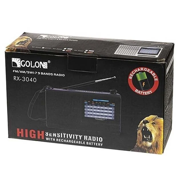 Радиоприемник аккумуляторный Golon RX-3040 FM/AM/SW Black (7_01291) - Фото 5 Радиоприемник аккумуляторный Golon RX-3040 FM/AM/SW Black (7_01291) - изображение 5