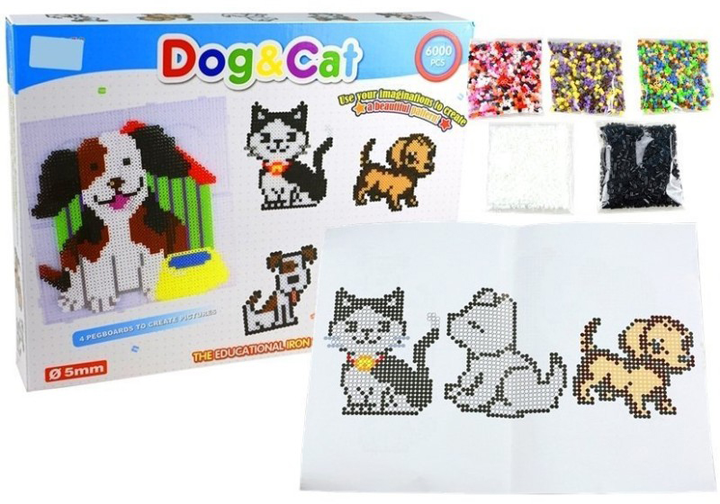 Мозаїка LEAN Toys 2145 Собака і Кішка 6000 деталей (5905515350570) - зображення 5