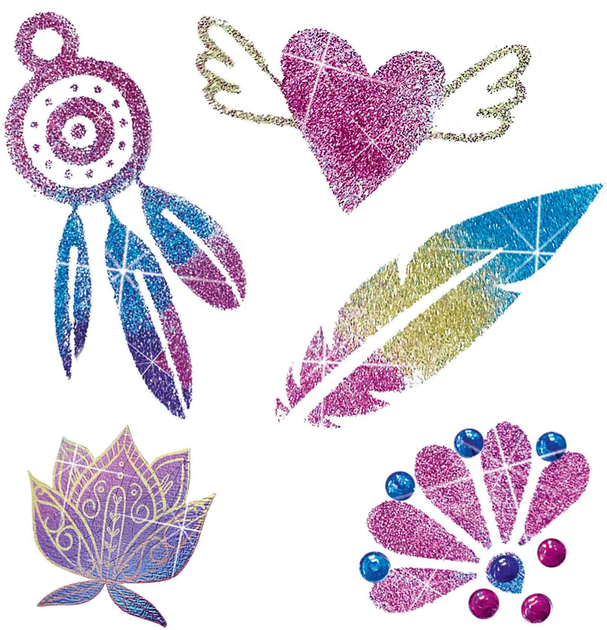 Zestaw błyszczących tatuaży SES 3 w 1 Glamour Tattoos (8710341141554) - obraz 3