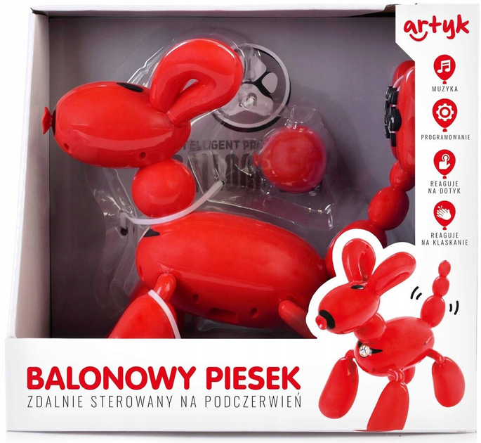 Pies zdalnie sterowany Artyk Balon Toys For Boys Czerwony (5901811164811) - obraz 1