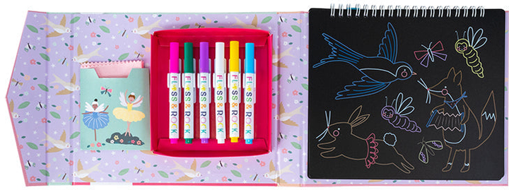 Szkicownik Floss & Rock Chalk Board Baleriny z kredowymi pisakami (5055166359672) - obraz 4