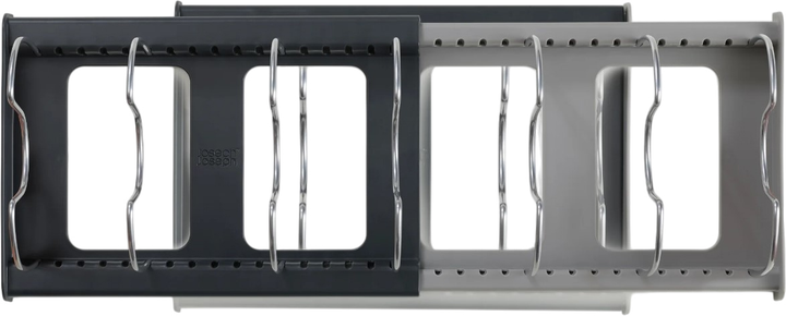 Organizer na naczynia i pokrywki Joseph Joseph DrawerStore rozsuwany 14.7 x 20.4 x 30.6 - 56 cm Szary (5028420002911) - obraz 3