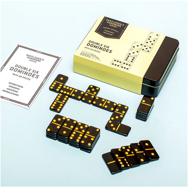 Настільна гра Gentlemen's Hardware Dominoes Double Six (0840214800108) - зображення 6