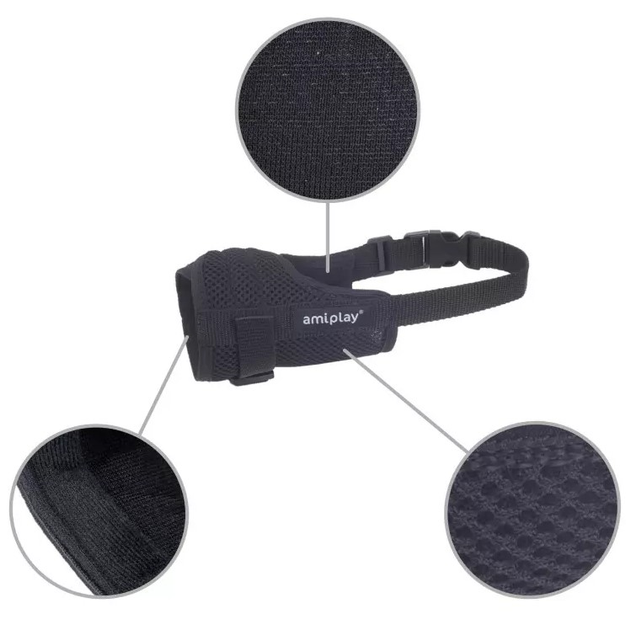 Kaganiec dla psa Amiplay Air L Czarny (5907563256125) - obraz 3