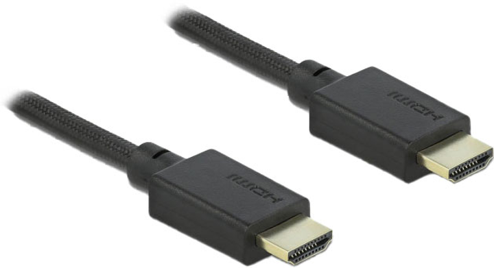 Ultra szybki kabel Delock HDMI-HDMI 48 Gbps 8K 60 Hz 2 m Black (4043619853885) - obraz 1