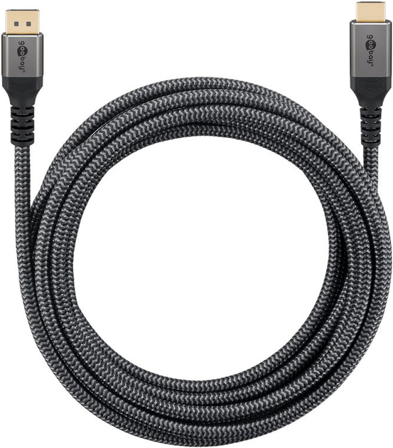 Kabel Goobay Plus DisplayPort do HDMI 4K 60 Hz Gray 3 m (4040849652707) - obraz 4